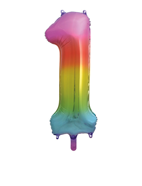 1 an Figure Balloon Rainbow Empty 86cm