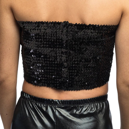 Top Sparkle noir (M/L extensible)