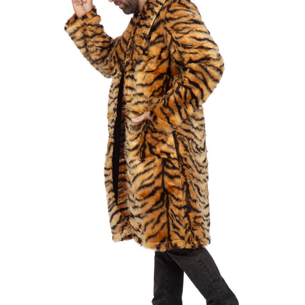 Manteau de fourrure tigre long
