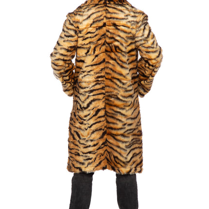 Manteau de fourrure tigre long