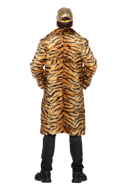 Manteau de fourrure tigre long