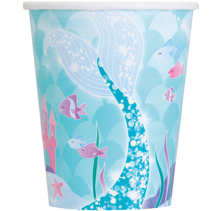 Gobelets en papier Mermaid 9oz, 8ct