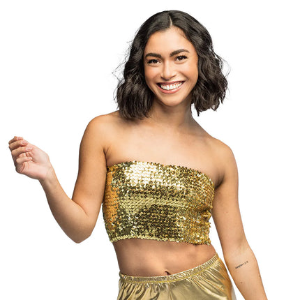 Top Sparkle doré (M/L stretch)