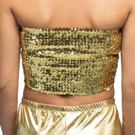 Top Sparkle doré (M/L stretch)