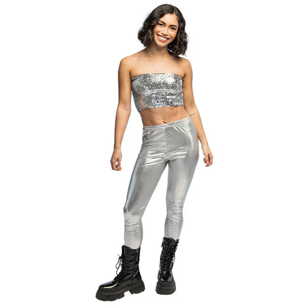 Top Sparkle argenté (M/L extensible)