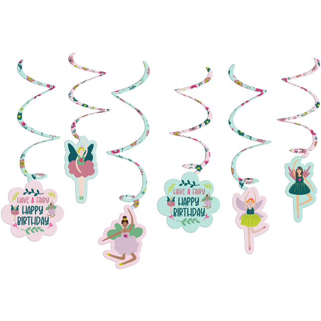 Ballerine Décoration suspendue colorée 60cm 6pcs