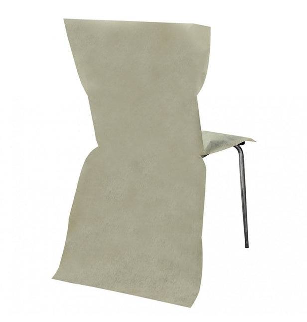 Housse de chaise ivoire 6 pièces