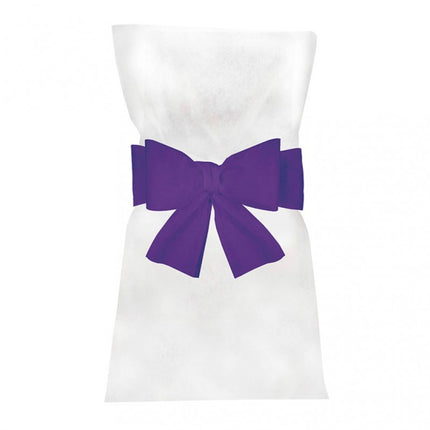 Noeud de chaise violet 19cm 6pcs