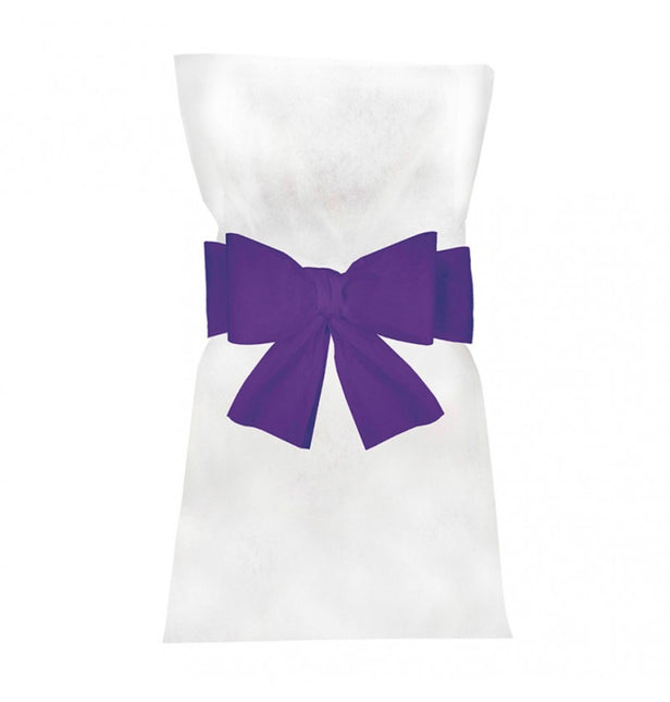 Noeud de chaise violet 19cm 6pcs