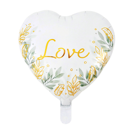 Ballon « Love » en hélium, forme de cœur, 46 cm