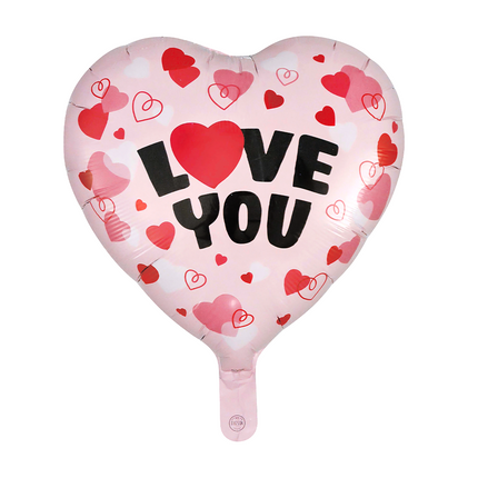 Ballon à l'hélium « Love You » en forme de cœur, 46 cm