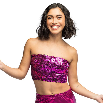 Haut Sparkle rose (M/L stretch)