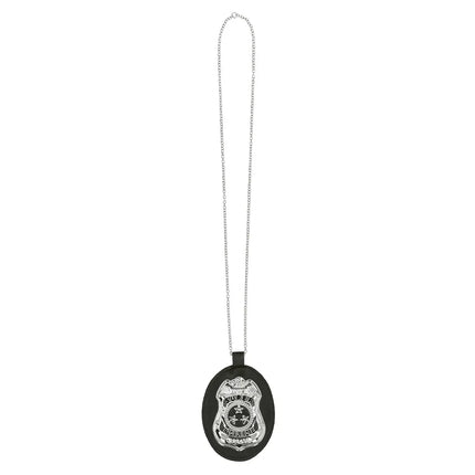 Collier avec badge « Super police »
