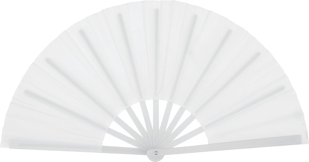 60x30 cm fabric fan White van Fiestas Guirca koop je bij Partywinkel