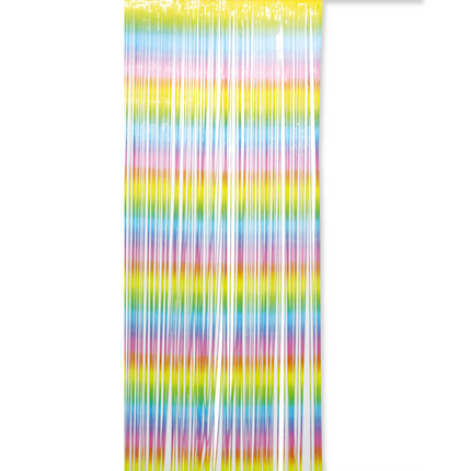 Rideau de porte arc-en-ciel Pastel 2,4 m