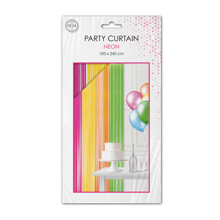 Rideau de porte néon coloré 2,4 m
