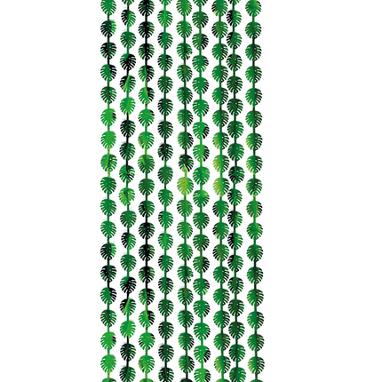 Rideau de porte vert en feuilles de palmier, 2 m