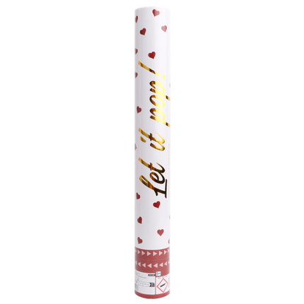 Cœurs Confetti Cannon Rouge 40cm