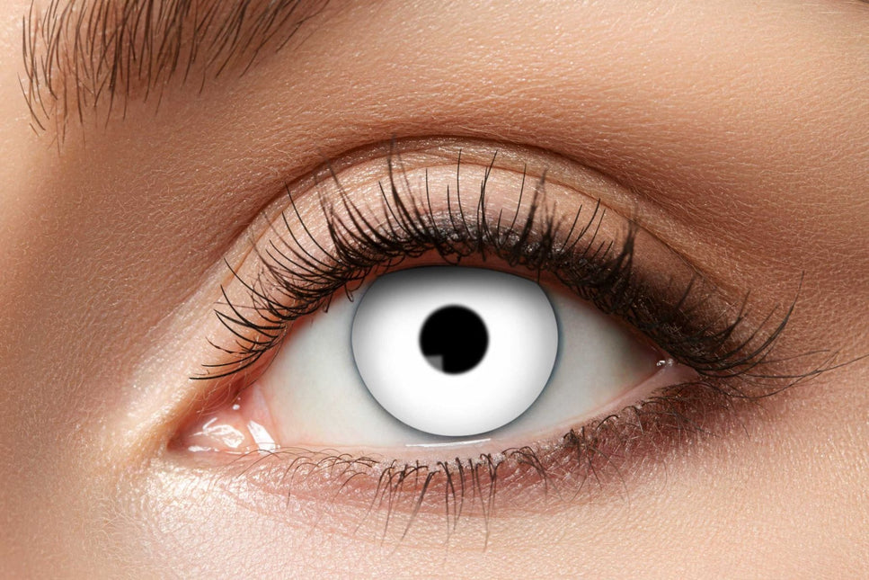 Halloween Lentilles de couleur Zombie blanc
