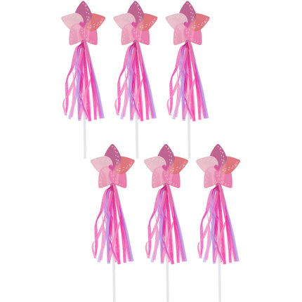 Baguette magique rose 26cm 6pcs