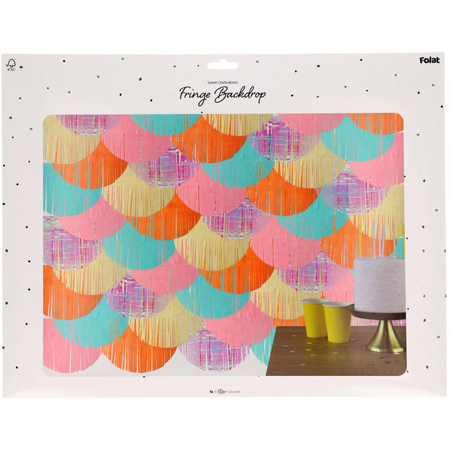 Décoration murale colorée Pastel 2m