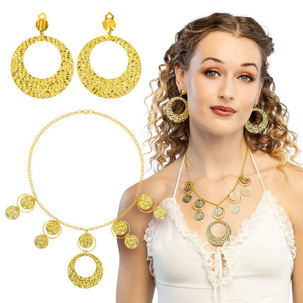 Parure Oriental (collier et boucles d'oreilles)