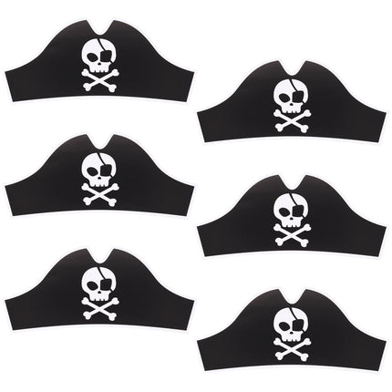 Chapeaux de fête Pirate 6pcs