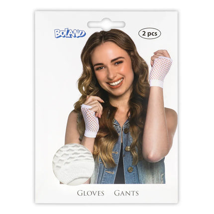 Visnet Handschoenen Wit