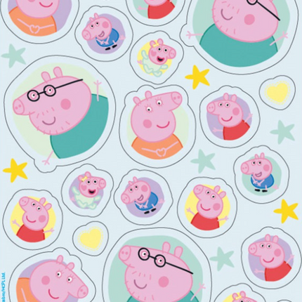 4 feuilles d'autocollants PEPPA PIG