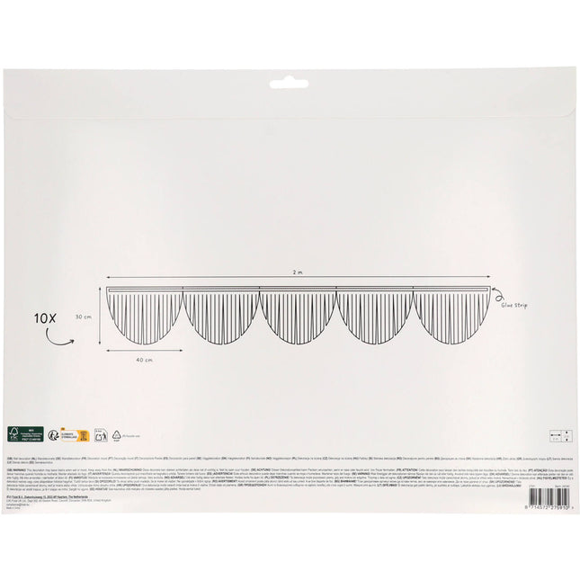 Décoration murale colorée Pastel 2m