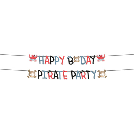 Guirlande de lettres Pirate Joyeux anniversaire 1.5m