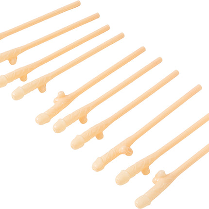 Paille pour pénis Nude 19.5cm 10pcs