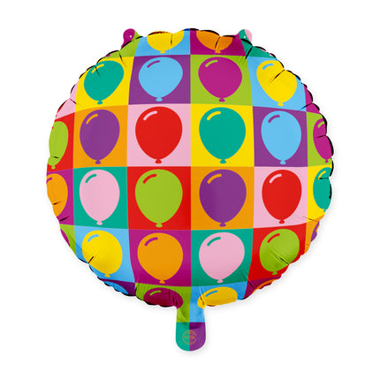 Ballons colorés à l'hélium, 45 cm