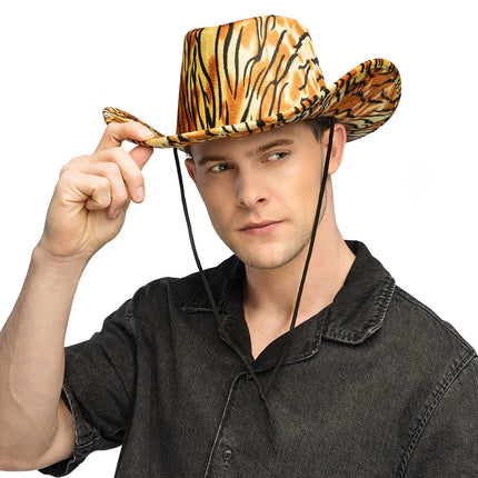 Chapeau de cowboy « Tigre sauvage »