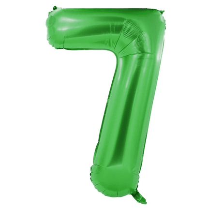7 Jaar Cijfer Ballon Groen 1m van VDV Benefit koop je bij Partywinkel