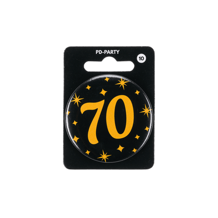 70 Jaar Button van Paper Dreams koop je bij Partywinkel