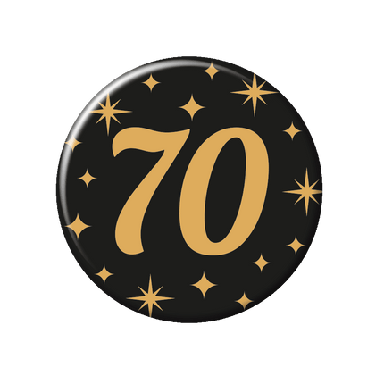 70 Jaar Button van Paper Dreams koop je bij Partywinkel