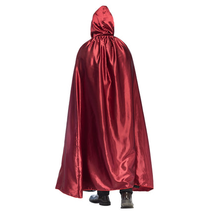 Cape d'Halloween Noir Rouge Créature De La Nuit