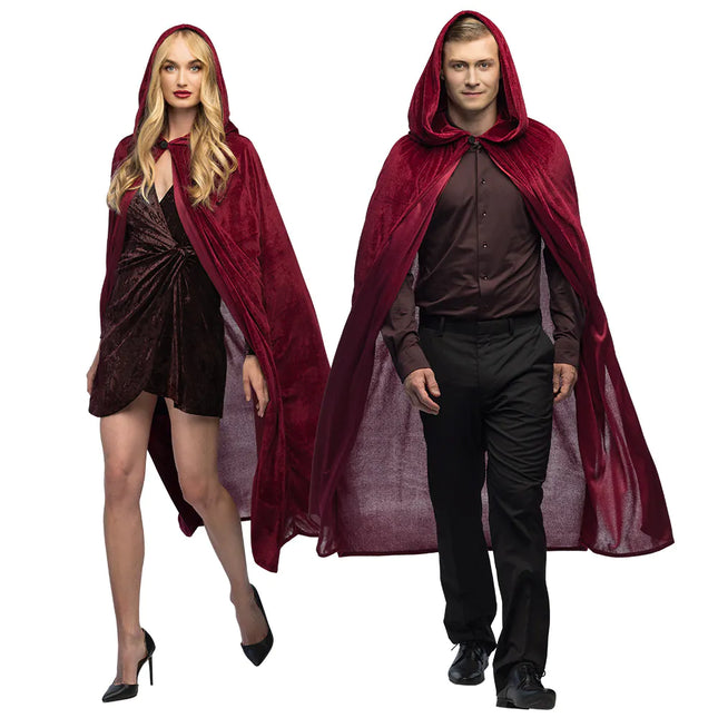 Cape d'Halloween Rouge Bordeaux