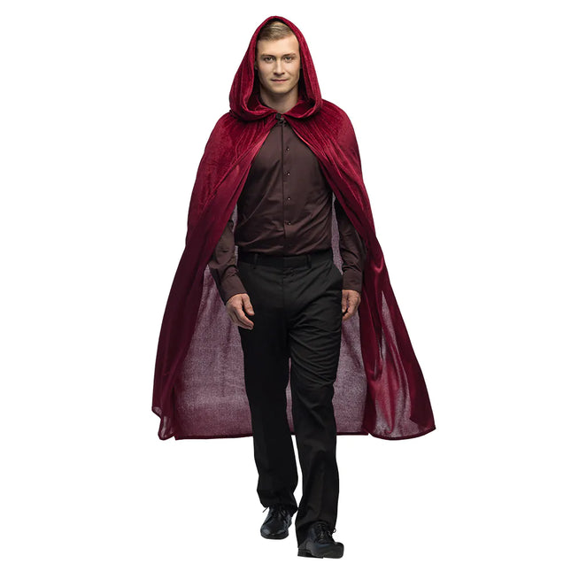 Cape d'Halloween Rouge Bordeaux