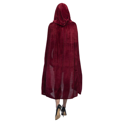 Cape d'Halloween Rouge Bordeaux