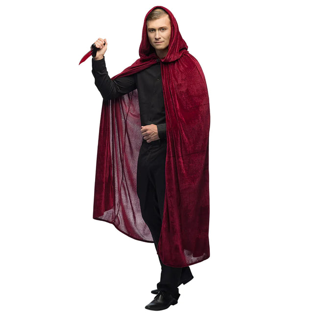 Cape d'Halloween Rouge Bordeaux
