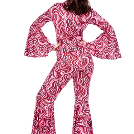 70's catsuit roze - Partywinkel - 8720059067251