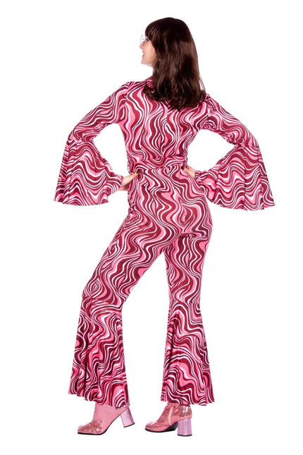 70's catsuit roze - Partywinkel - 8720059067251