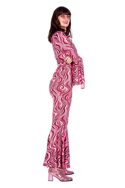 70's catsuit roze - Partywinkel - 8720059067251