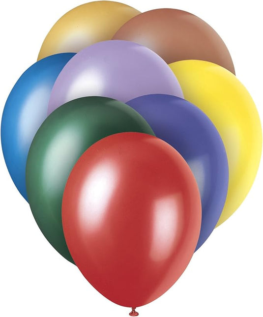 12" Ballons de baudruche perlés Premium, 8ct - Assortis