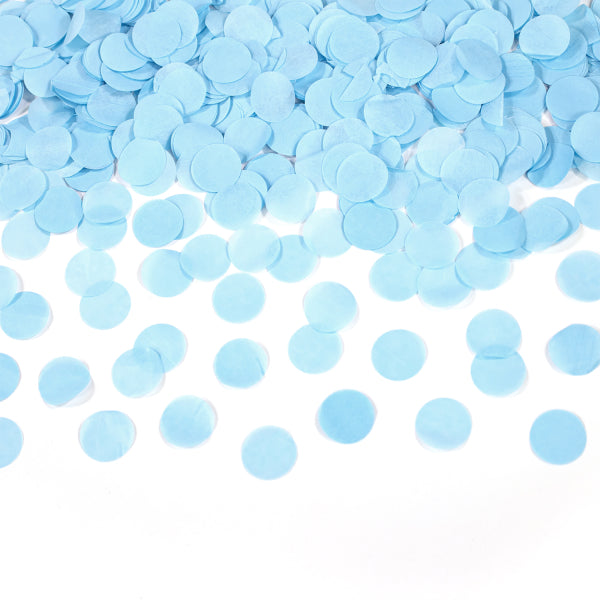 Canon à confettis bleu clair 28cm