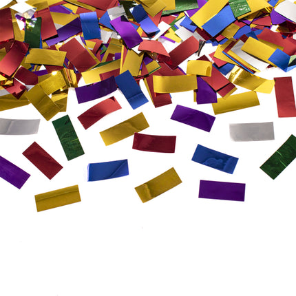 Confetti coloré Cannon Rectangle en papier d'aluminium 28cm