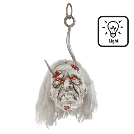 Halloween fausse tête de zombie 36cm