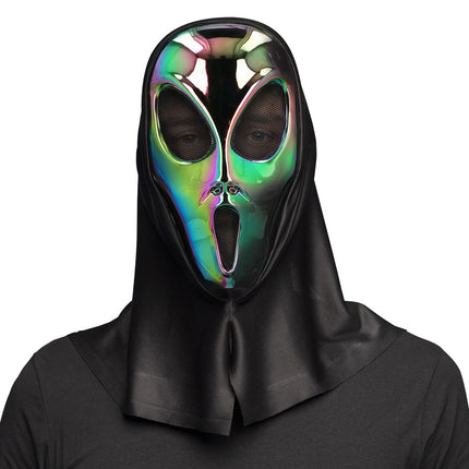 Masque d'Halloween Alien Holographique